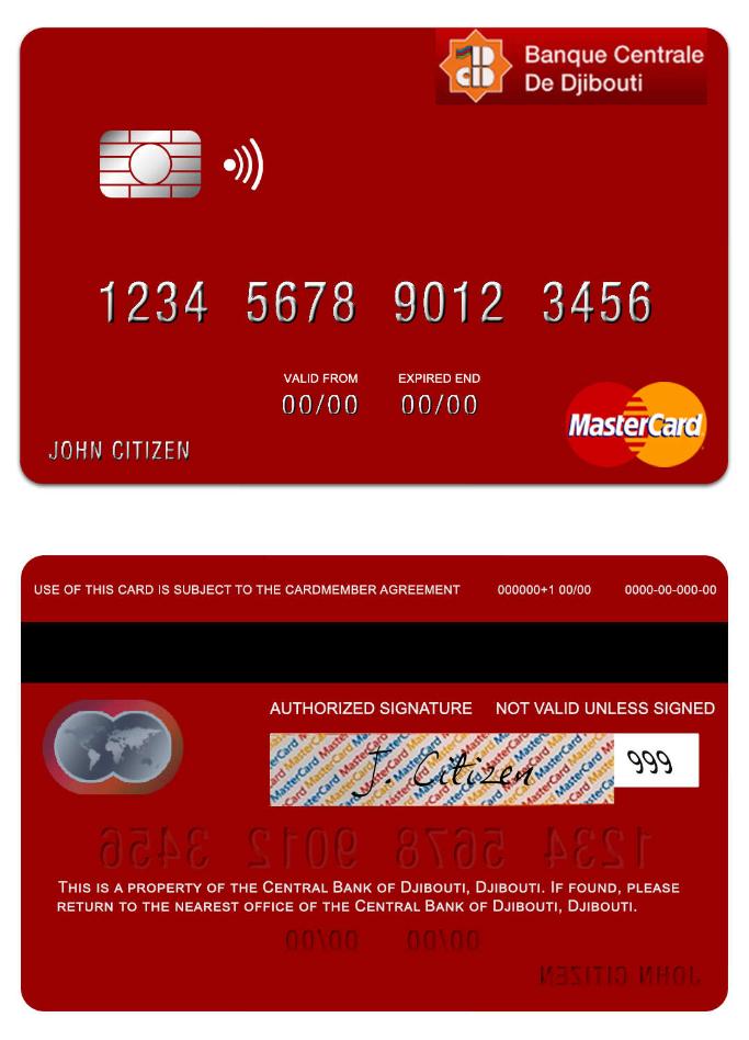 Djibouti Central Bank of Djibouti mastercard